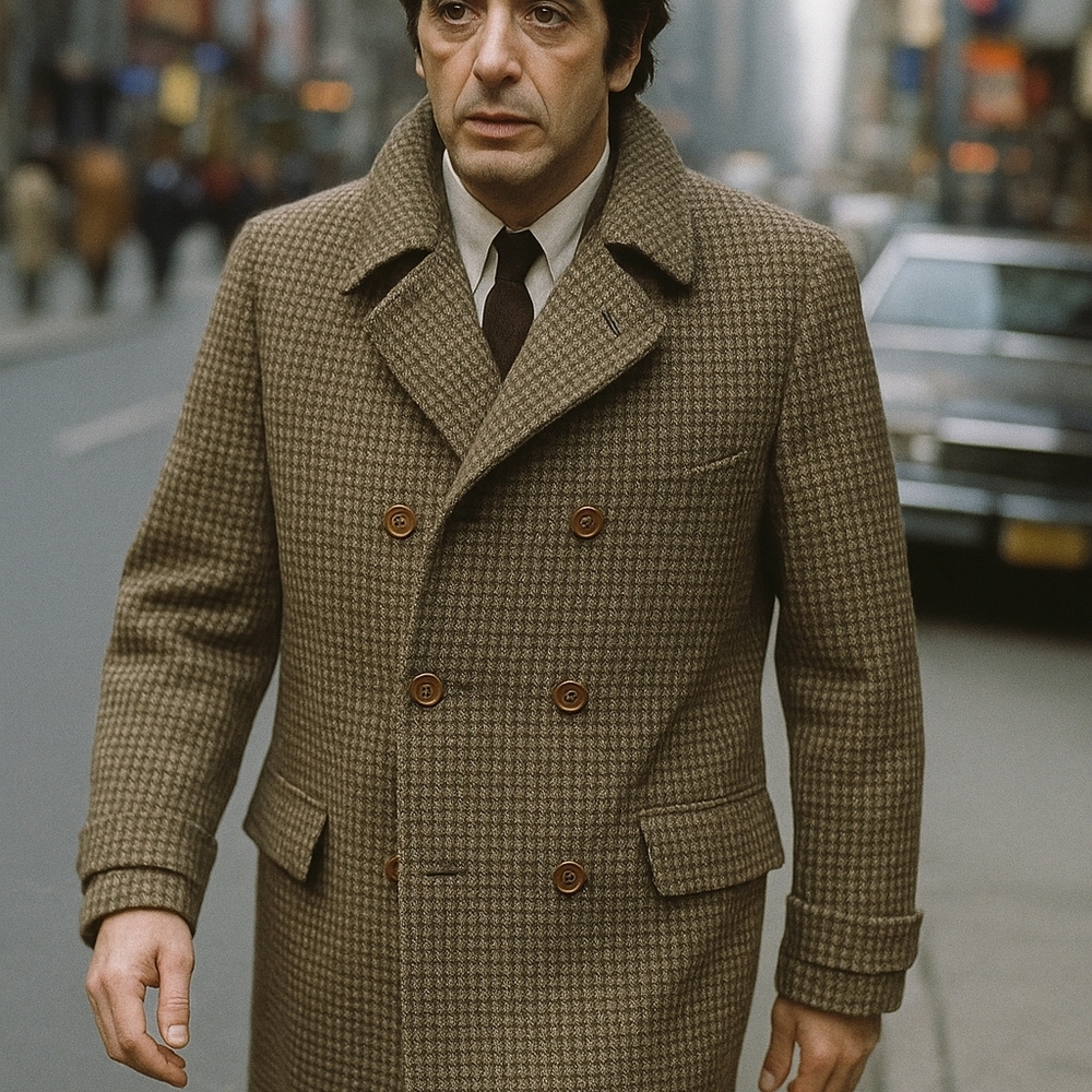 San Remo custom Made Italian Wool‎ Coat Made For A Restaurenter with The BEAR